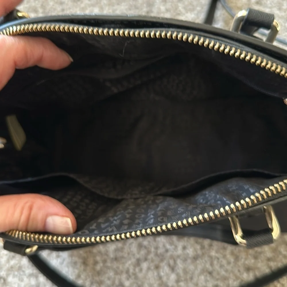 kate spade new york Laurel Way Leather Reiley Satchel, Black, Like New - Picture 7 of 12